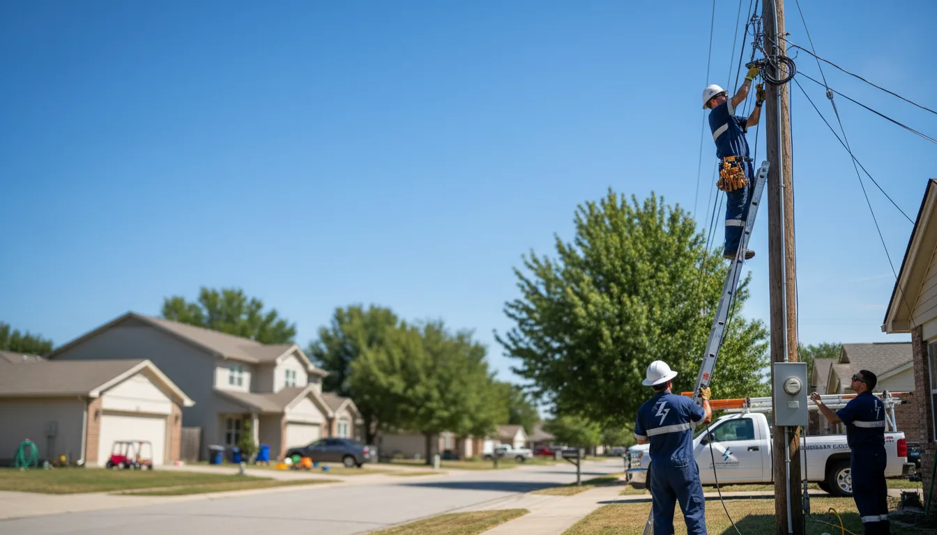 Residential electrician providing installation services in Millwood, GA